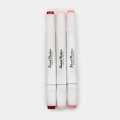 Marcadores de alcohol tonos rosados x 3 unidades