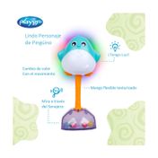 Sonajero en forma de pingüino con luz