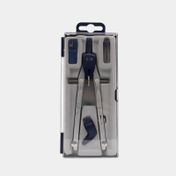 Compás de precisión ajuste rápido plateado y azul x 3 piezas