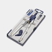 Compás de precisión ajuste rápido plateado y azul x 3 piezas