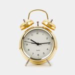 Reloj de mesa dorado rosa con alarma