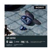 Audífonos In ear Bluetooth Sony WF-XB700, azules