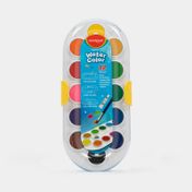Set de acuarela con pincel y paleta x 12 colores