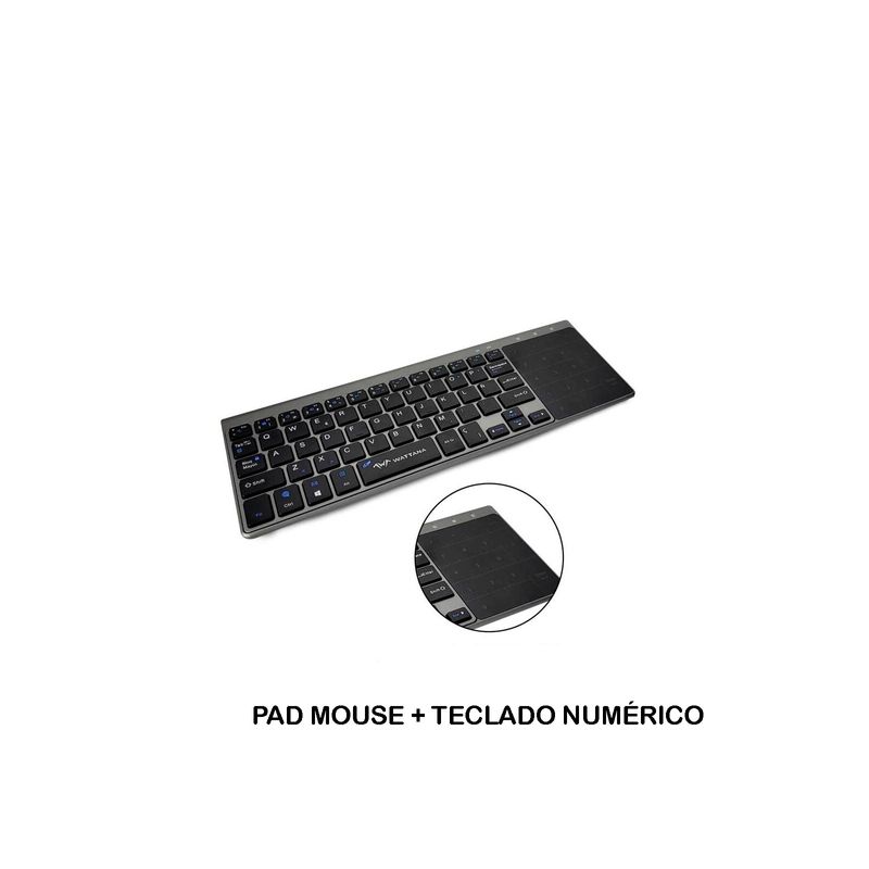 Teclado Inalambrico Wattana KK-T10 con Touchpad - Teknopolis Tienda de  Tecnología y Celulares Colombiana Online
