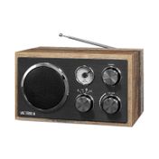 Radio Victrola de madera de 10 W RMS con Bluetooth