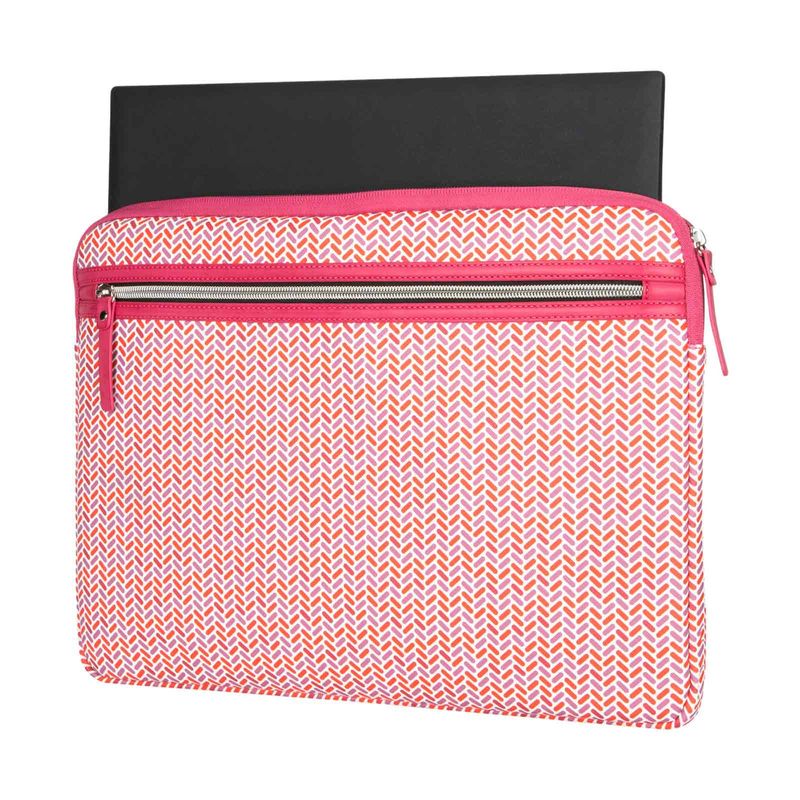 Funda Protectora Para Portátil/tablet 14'' Con Cremalleras - Gris Perla Y  Rosa con Ofertas en Carrefour