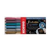Marcadores metálicos Kores x 6 unidades