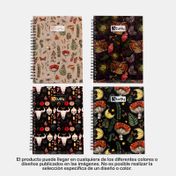 Cuaderno 105 cuadriculado y argollado Tuffy 5 materias de 160 hojas (surtido)