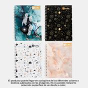 Cuaderno 105 Tuffy argollado y cuadriculado de 80 hojas, diseño esotérico