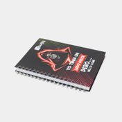 Cuaderno 95 argollado y cuadriculado Tuffy 5 materias de 160 hojas, diseño sarcasmo