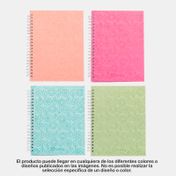Cuaderno 105 Tuffy argollado y cuadriculado 7 materias de 175 hojas, color pastel