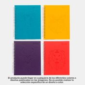 Cuaderno 105 argollado y cuadriculado Tuffy 7 materias de 175 hojas, animales