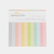 Papel scrapbooking 24 unidades, 160G primavera