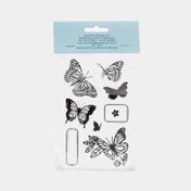 Sellos scrapbooking mariposas 8 piezas