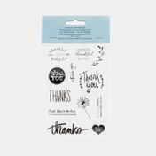 Sellos scrapbooking 11 piezas agradecimiento