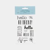 Sellos scrapbooking 10 piezas saludos