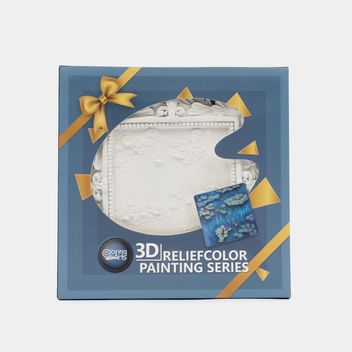Kit de arte con cuadro de cerámica de 34 cm - paisaje 3D