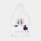 Capa impermeable transparente talla L de 75 x 50 cm