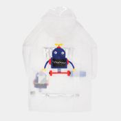 Capa impermeable transparente talla L de 75 x 50 cm