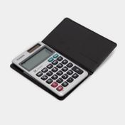 Calculadora básica Casio gris de 12 dígitos con estuche