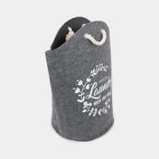 Cesta para ropa gris deluxe laundry