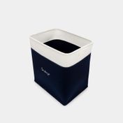 Cesta para ropa storage 35,6 x 31,5 x 21 cm azul con blanco