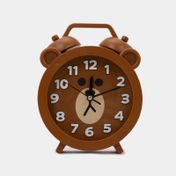Reloj de mesa con alarma diseño oso, café