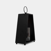 Candelabro negro con portavela 32 x 18 x 10 cm