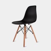 Silla fija Melmac New, negra