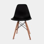 Silla fija Melmac New, negra