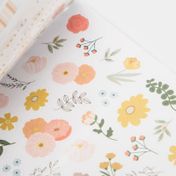 Stickers de mensajes y flores x 162 piezas
