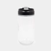 Recipiente para alimentos en vidrio de 800 ml con tapa negra