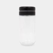 Recipiente para alimentos en vidrio de 800 ml con tapa negra
