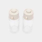Set de 2 recipientes en vidrio para vinagre y aceite 100 ml