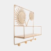 Perchero de pared con hojas 30,2 x 29,9 x 9x7 cm