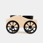 Soporte para plantas en carretilla de madera MDF con 2 macetas