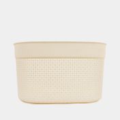 Cesta para ropa, 22 x 38 x 27 cm, blanco
