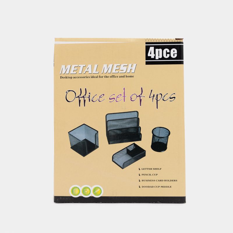 kit-de-oficina-en-malla-de-metal-4-piezas-7701016759441