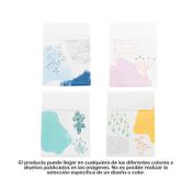Carpeta fuelle vertical A4, 4 bolsillos con botón surtido