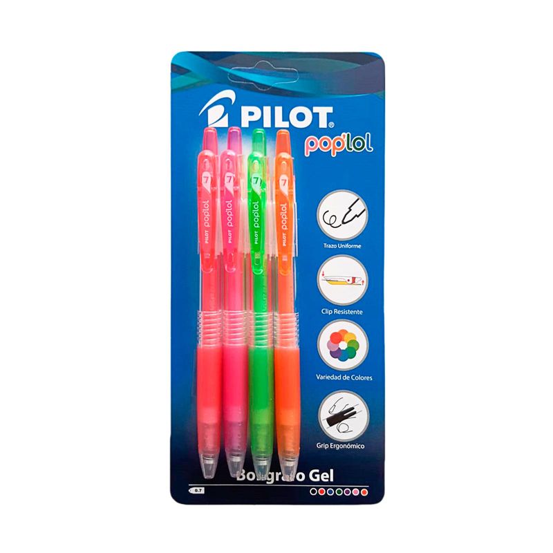 boligrafo-pilot-pop-lol-x-4-unidades-colores-neon-7707324372358
