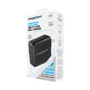 Cargador de pared dual USB/USB-C de 48 W, negro