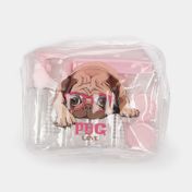 Kit de recipientes para viaje de perro pug love 12 piezas