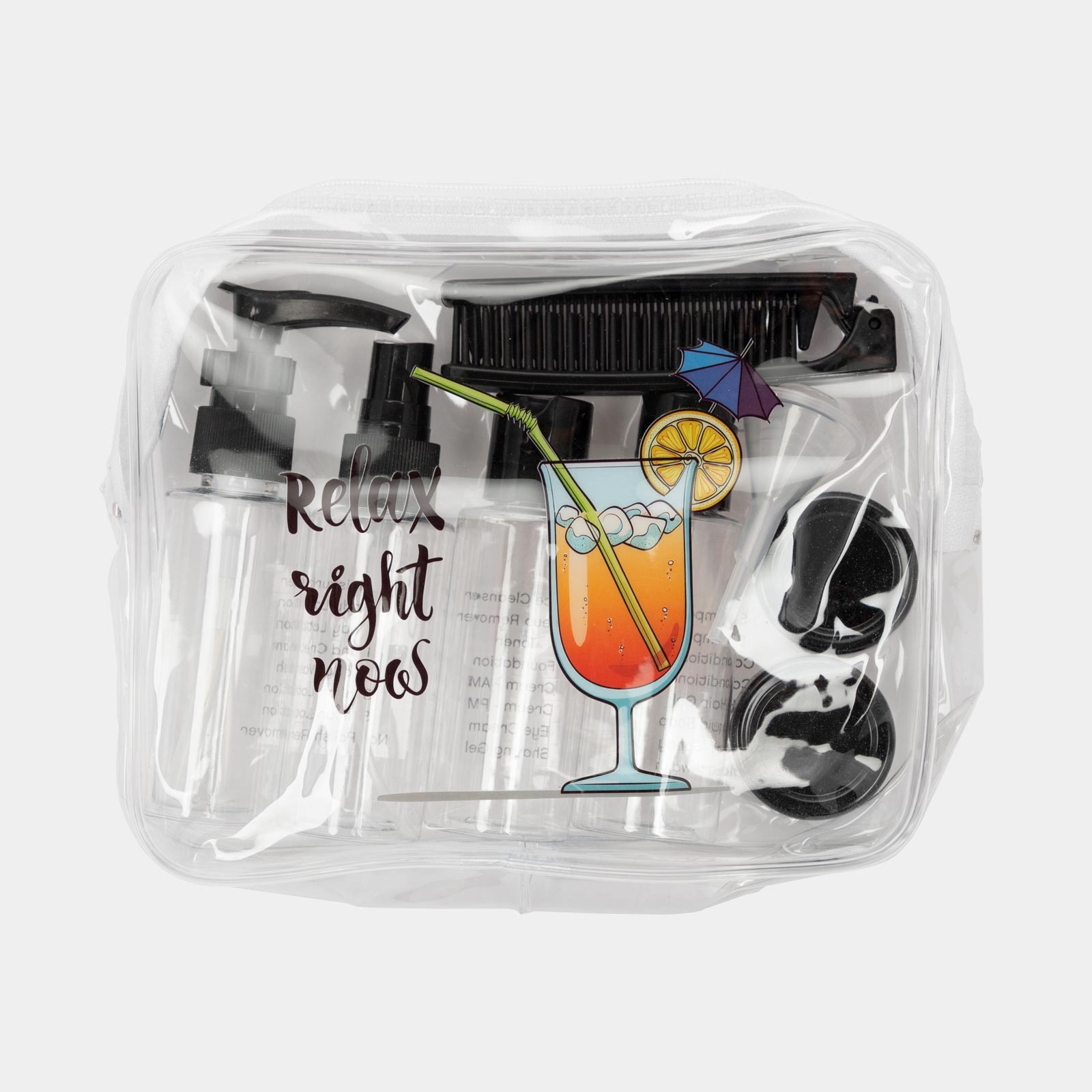 Kit de recipientes para viaje relax right 12 piezas