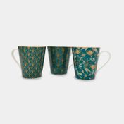 Set de mug en cerámica x 3 unidades verde