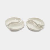 Set para servir en porcelana x 4 unidades