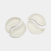 Set para servir en porcelana x 4 unidades