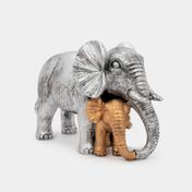 Figura de elefante con hijo 20,5 x 30 cm