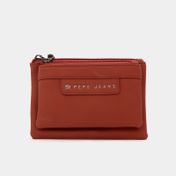 Monedero doble cremallera piere caldera rojo pepe jeans
