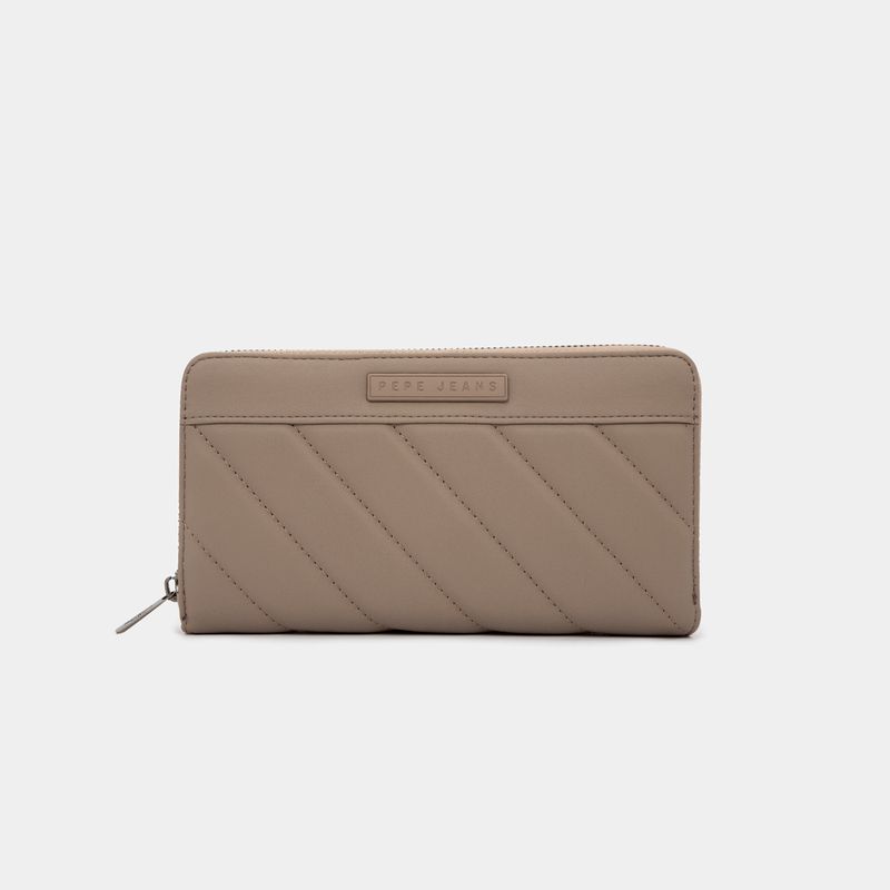 billetera-para-dama-10-5-x-20-5-cm-kylie-taupe-pepe-jeans-8435692702468