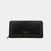 Billetera para dama 10,5 x 20,5 cm camper negro